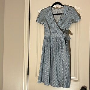 JCrew size 0 wrap dress 100% silk